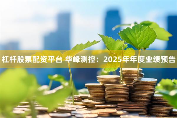 杠杆股票配资平台 华峰测控：2025年年度业绩预告